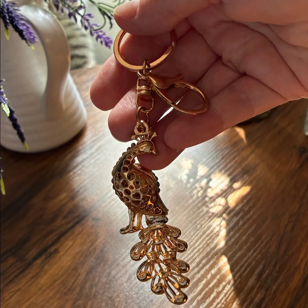 Peacock Bag Charm